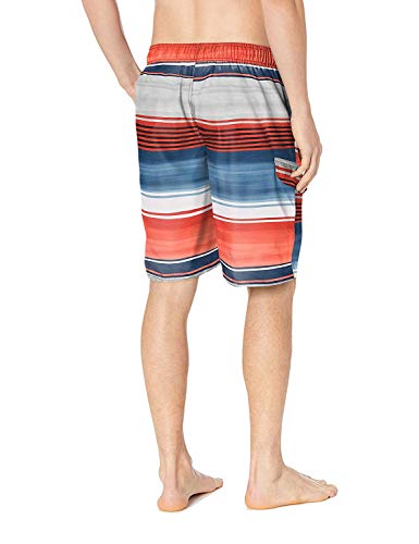 Image of Kanu Surf Men's Big Viper Extended Size Stripe Swim Trunk