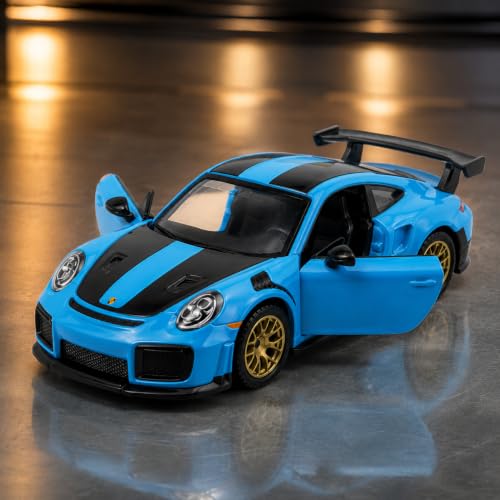Image of Wizplex CCA Officially Licensed Porsche 911 GT2 RS 1:64 Scale Die Cast Metal Car - Collectible Alloy Sports Coupe with Openable Doors & Free-Rolling Wheels, Display Showpiece for Kids 3+
