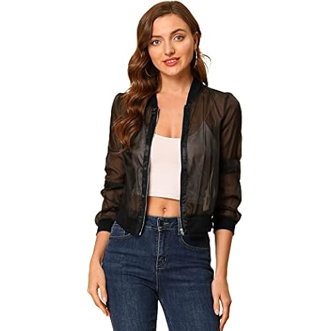 Chaqueta Allegra K Transparente De Verano Para Mujer Cover