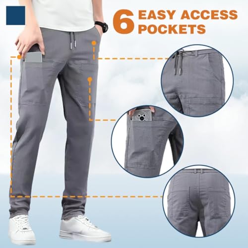 Mencomfy Cargo Pants, Men Comfy Cargo Pants Stretch, Multipants - High Stretch Multi-Pocket Durable Cargo Pant3