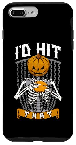 �n���E�B���f�B�X�N�S���t I'd Hit That Funny Pumpkin Skeleton �X�}�z�P�[�X iPhone 7 Plus/8 Plus �p
