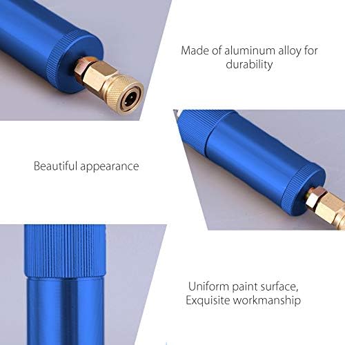 Creation Core High Pressure PCP Hand Pump Air Filter Water-Oil Sparator with Female and Male Quick Connect for High Pressure Air Compressor Pump 30Mpa Blue - Image 5