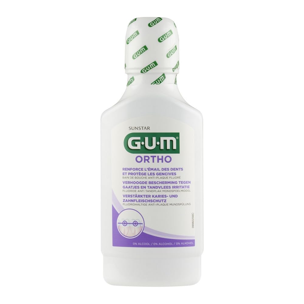 Gum Ortho Anti-Plaque Mouthwash 300ml