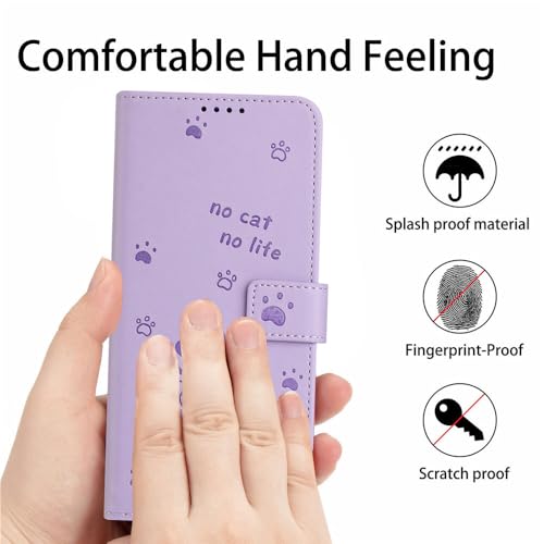 Étui compatible avec Samsung Galaxy S23 FE rouge housse rabat cuir motif