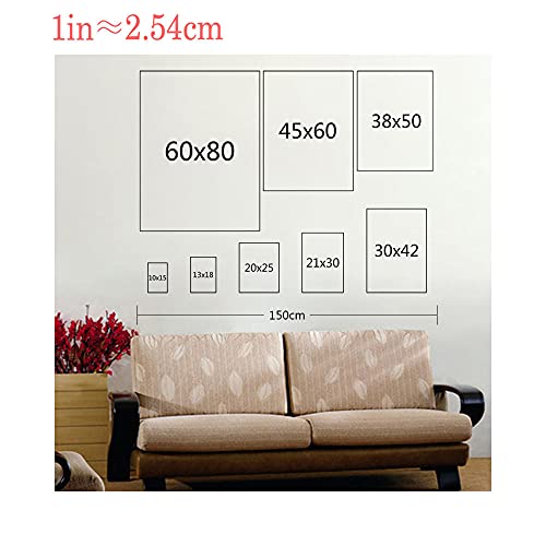 ZHJJD Das Diagramm der verschiedenen Hunderassen Anatomie Diagramm Poster Pet Shop Kunstdrucke Hund Leinwand Bilder Haustier Hund Wand BilderWohnzimmer Dekor 60x80cm Kein Rahmen, Schwarz & Weiß