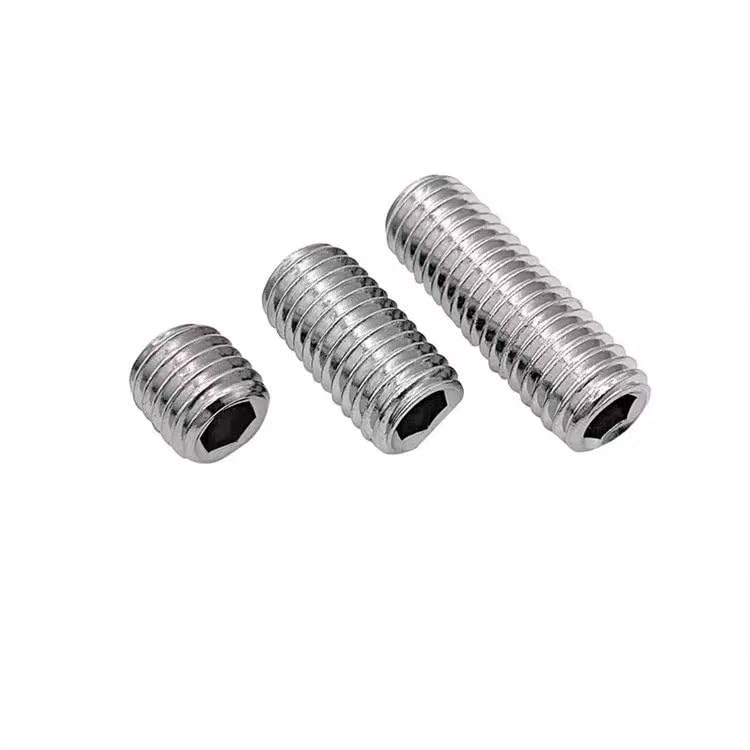 304 Stainless Steel Hex Socket Set Screws Cup Point Grub Screws Assortment Kit 2# 4# 5# 6# 8# Allen Head Drive Fasteners for Machinery Furniture Automotive Repair Hardware (200,UNC 1/4-20 x 5/16)