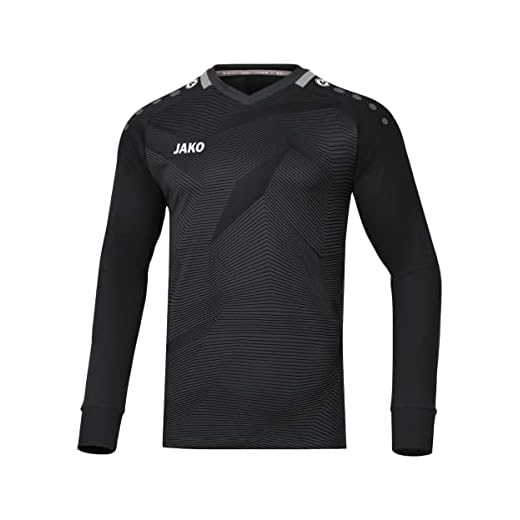 JAKO Herren Goal Torwart-Trikot, schwarz/Grau, M