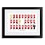 A4 Black Framed & Mounted