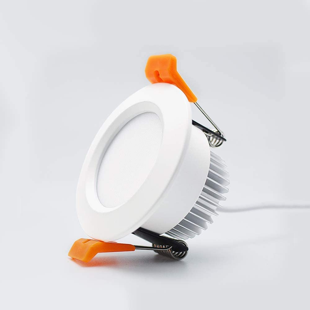 LightingWill3 Inch LED Downlight, 5W Recessed Lighting Dimmable Ceiling Light, 5500K Daylight White, CRI80 with LED Driver(40W Halogen Equivalent), 1 Pack