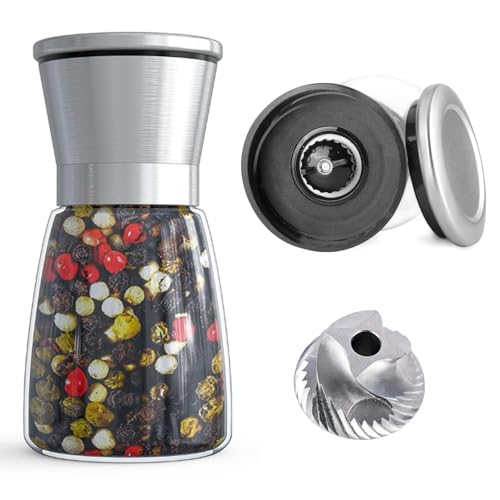 Image of ELEGAR Big Pepper Grinder or Salt Grinder, Best Spice Mill with Ceramic Blades, Adjustable Coarseness Professional Grade Heavy Duty High Output Pepper Mill (mini paperr Mill)