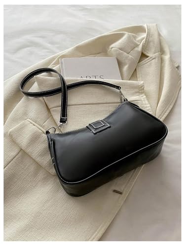 Women's Y2K Star Shoulder Handbags Faux Leather Small Underarm Bags Purse with Zipper Closure2