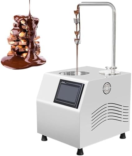 Professional Chocolate Tempering Machine - 7L Touchscreen Mixer & Melting Furnace for Perfect Coating, Fountain & Moulding - Even Melting & Tempering for Bakers & Chocolatiers