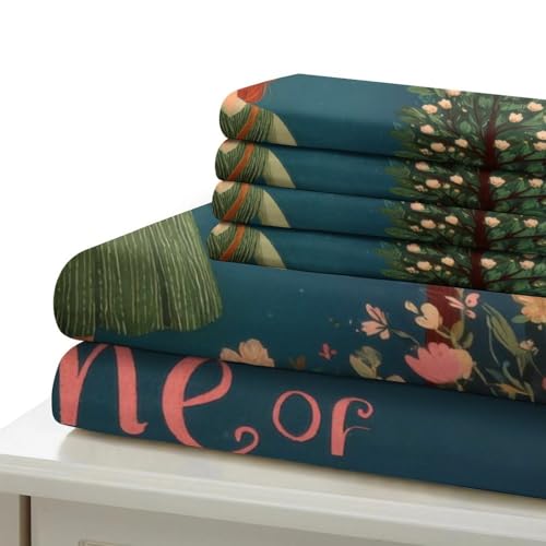 Housse de couette Anne aux pignons verts 140x200抗皱易打理微纤维单人床品三件套 - 7