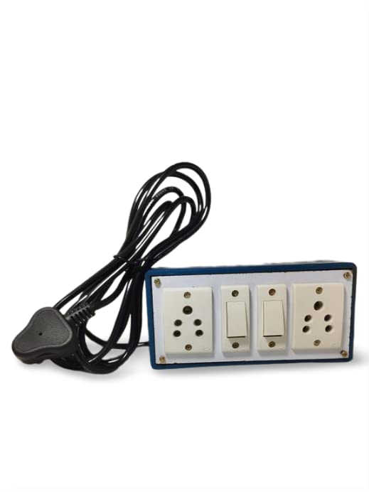 Buy KESARIYA Blue Outlet Electrical Extension Switch Board CPL Sockets