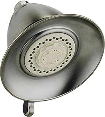 Delta Faucet 3-Spray Shower Head, High Pressure Shower Head Brushed Nickel, Massage Shower Head, High Flow Shower Head, Stainless RP34355SS