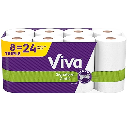 Image of Viva Signature Cloth Paper Towels, Choose-A-Sheet - 8 Triple Rolls (141 Sheets per Roll)