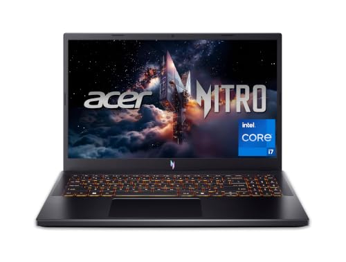 Acer Nitro V 15 (ANV15-52-70MY) Gaming Laptop, 15,6' FHD IPS 165Hz Display, Intel Core i7-13620H, 16 GB RAM, 1 TB GB SSD, NVIDIA GeForce RTX 5060, Windows 11, QWERTZ Tastatur, schwarz