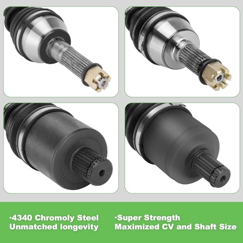 Image of CV Axle with Wheel Bearing 2 Front & 2 Rear Full Set for Polaris 2013-2018 Ranger 900 XP /Crew, 2017-2018 Ranger Crew XP 1000, Drive Half Shaft Assembly Replaces for 1332637 1332947