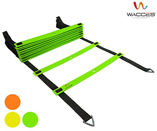 Wacces Adjustable Agility Ladder for Soccer, Speed, Football, Fitness with Carry Bag