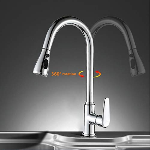 Corps en laiton pour ce robinet de cuisine robuste avec mitigeur d'eau chaude et froide durable - 4