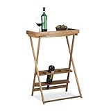Práctico: botellero y mesa dos en uno ideal para disfrutar por la noche de un vino en casa o al aire libre; medidas: aproximativo 80 x 58 x 27, 5 cm (alto x ancho x fondo).