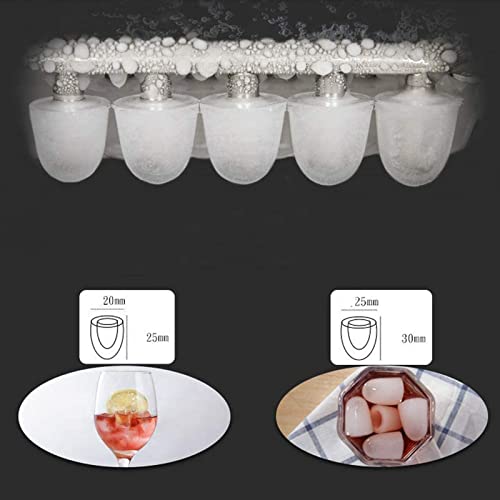 Fabricadora Automática de Hielo Eléctrica, Máquina para Hacer Cubos Redondos en Forma de Bala, Capacidad 15 kg/24 h, Ideal para Hogar, Bar, Café, Té y Leche, Modelo 20240226 miniatura 2