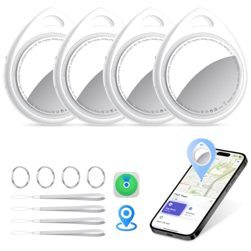 Image of Air Tracker Tags-4 Pack Work with Apple Find My (iOS Only) 100dB Sound