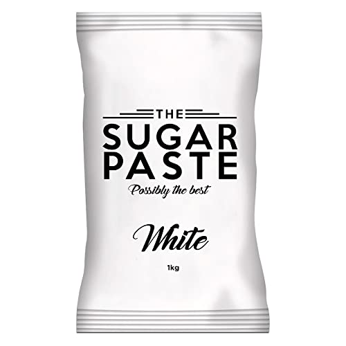 THE SUGAR PASTE White Sugarpaste - Modeling Fondant for Figures Soft & Highly Stretchable Texture with Extended Working Time - 1 kg