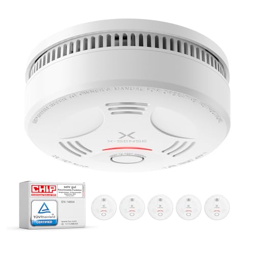 X-Sense Rauchmelder 10 Jahre Batterie, Feuermelder TÜV Rheinland Zertifiziert, Rauchwarnmelder mit...