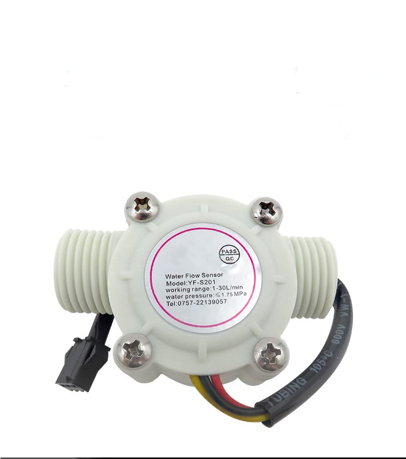 THE WHITE SHOPG3/4" Water Flow Hall Sensor Switch Flow Meter Flowmeter Counter 1-60L/min