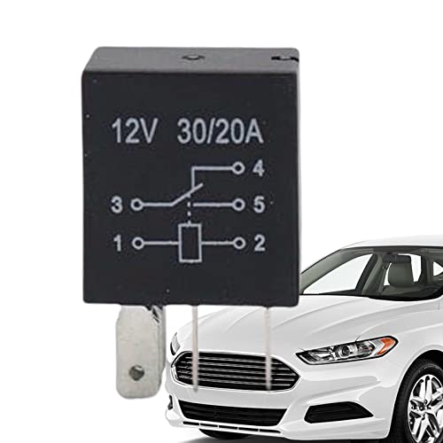 Relé de 12 V | Relé de 12 V impermeable 20/30 A | Relés automotriz de 4 pines para relés marinos automóviles de 12 voltios para relés de coches ventilador automático barcos Eventer