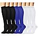 Compression Socks,(8 pairs) Compression Sock for Women & Men - Best For Running, Athletic Sports, Crossfit, Flight Travel - Suits Nurses, Maternity Pregnancy, Shin Splints.(Assort 3-S)
