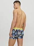JACK & JONES Bokserki męskie, Surf the Web/Szczegóły: czarny - czarny, XL