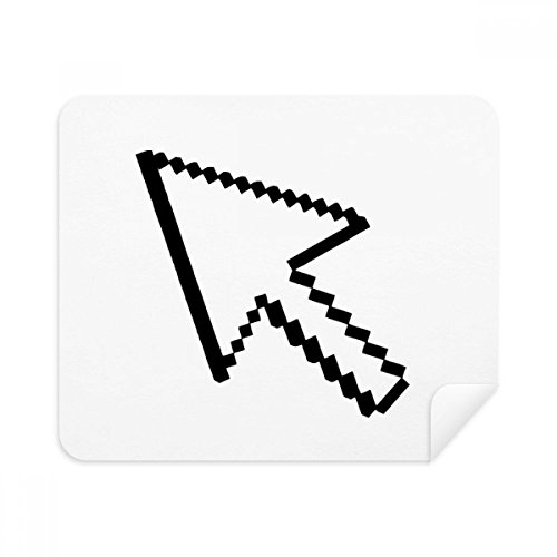 Computer Mouse Arrow Pixel Cleaning Cloth Screen Cleaner 2pcs Suede Fabric