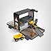 CAT Construction Toys, Store N Go Playset - Tin Travel Case Transforms into Multi-Level Worksite, Includes 2 Little Machines Vehicles & 10 + Accessories, Portable STEM Toy for Kids Ages 3 +