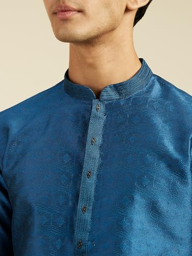 Image of DIWAS BY MANYAVAR Men's Art Silk Self Design Kurta (1pc)