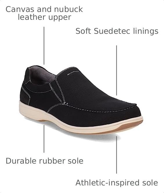 Image of Florsheim Lakeside Canvas Moc Toe Slip On Men's Slip On