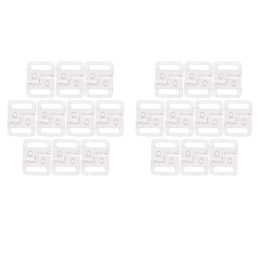 FABLOFT® 20 Pairs Clear Bikini Bra Clips Hook for Swimwear Bikini Accessories-image-17