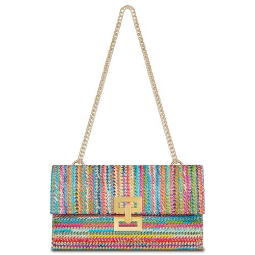 Straw Clutch Purse for Women Designer Evening Handbag Summer Beac...