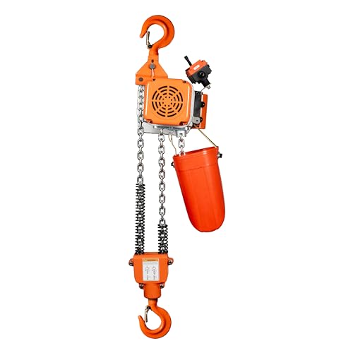 Prowinch 2200 lbs 1 Ton Electric Chain Hoist with Remote Control 110V- 20 ft Lifting Height, 1 Speed, Single Phase with G80 Chain, H2 Duty for Overhead Crane, Ceiling Hoist, Warehouse, Garage, Attic - Thumbnail 4