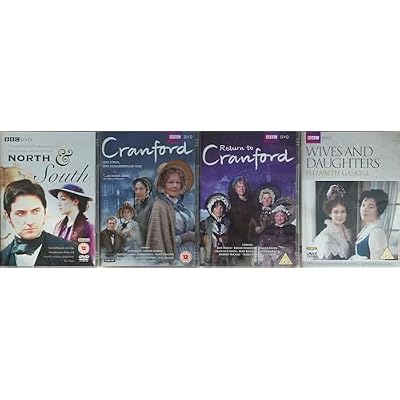 ELIZABETH GASKELL 1-4 COMPLETE COLLECTION / 1. NORTH & SOUTH / 2. CRANFORD / 3. RETURN TO CRANFORD / 4. WIVES AND DAUGHTERS = ULTIMATE 4x DVD UK SET