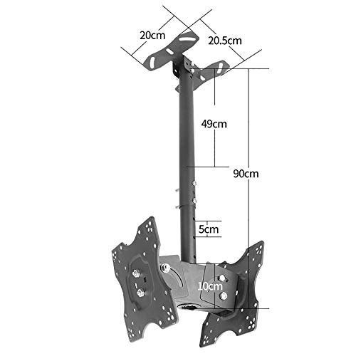 Support TV mural rabattable orientable écran LCD 20 32 pouces VESA 200x200 - 3