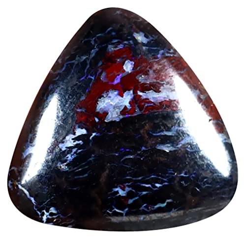 Opale australienne non chauffée de 8.31 ct, intensité de la pierre rocheuse naturelle