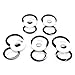 RUIYITECH Silikon-Dichtungsring, 5 Stück, passend für TFV12 Prince – Weiß und Schwarz