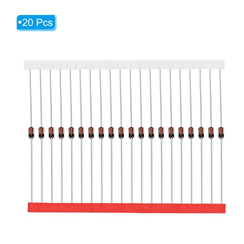 Patikil Zener Diode, 20 Pcs 0.5W Zener Diode Assortment 4.7V Do-35 For Production, Experiments #TOP2