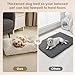 EHEYCIGA Hundebett Grosse Hunde Waschbar, 104x68cm, XL Hundekissen Flauschig für große Hunde, Kuschelig Umkehrbare Hundematte mit Kunstpelz und Kunstleinen, Beige