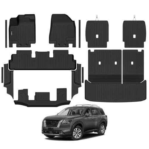 Bingoliner Floor Mats for 2022-2026 Nissan Pathfinder 7 Seats/Captain Seat