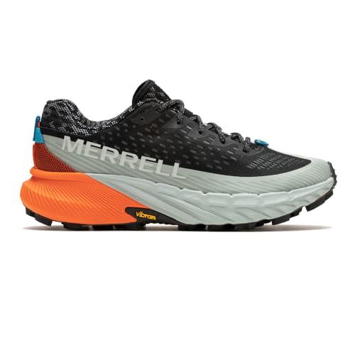 Merrell Agility Peak 5-Black/Tangerine, Zapatillas Mujer, 38 EU