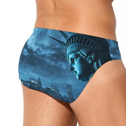 New York City Night Mens Swim Briefs Sexy Bikini Swimwear Bathing Suits Trunks3