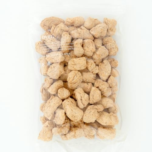 【 LOVEG 】 大粒 大豆ミート 240g ブロックタイプ 高タンパク/100gあたり61g 国内製造 植物性100% 無添加 低脂質 長期保存可能 遺伝子組換え不使用 保存料着色料不使用 ヴィーガン ソイミート グルテンフリー
